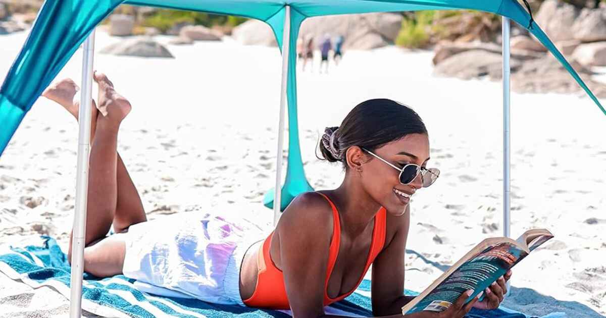 Sun Ninja Beach Tent: The Secret Weapon Against Brutal Beach Sunbeams! ️